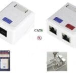 Πρίζα Δυκτίου Επίτοιχη L-6 2x8P8C CENTRAL