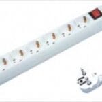 Πολύπριζο 6 Σούκο Καλώδιο 3x1.0mm 5.0μ+Διακόπτη KF-6A 5M