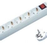 Πολύπριζο 5 Σούκο Καλώδιο 3x1.5mm 1.5μ+Διακόπτη