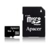 MM422624 Κάρτα Μνήμης Micro SD 8GB+Adaptor Apacer/Gigastone Class 10