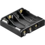 Μπαταριοθήκη 4AΑΑ Τετράγωνη Πλάκέ με Κλίπς 4XUM4-NLF