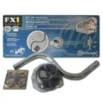 Σέτ Βάση Κάγκελο S Δορυφορικής+20μ Καλώδιο Coaxial FX1