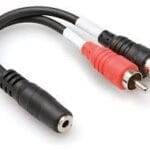 Καλώδιο 2RCA Αρσενικό σε 3.5 Stereo Θυλικό 0.30μ PB-153-0030