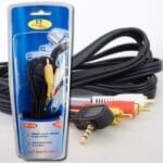 Καλώδιο 3RCA Αρσενικό σε 3.5mm 4Επαφών FTT1-042 1.5μ