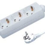 Πολύπριζο 3 Σούκο Καλώδιο 3x1.5mm 1.5μ Xωρίς Διακόπτη