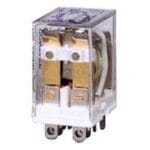 Ρελέ Τετράγωνη Βάση Πλακέ Πόδια 220VAC/2 Επαφών JQX-13 10A