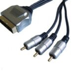 Καλώδιο Scart/3RCA Gold Blister 1.5M
