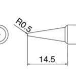 Μύτη Σταθμού HAKKO Shape B 0.5mm For FX-888D