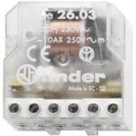 Ρελέ Βηματικά 24VAC/2 Eπαφών NO/NC FINDER Ν.2603 IP20
