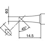 Μύτη Σταθμού HAKKO Shape D 1.6mm For FX-8801