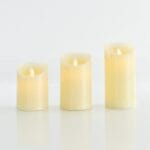 Κεράκια Διακοσμητικό Με Led ΙΒΟΥΑΡ Μπαταρίας 7,5Χ15