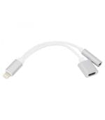 Adaptor Lightning I-Phone 7 - 3,5mm Stereo + Micro Usb