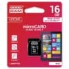 MM423219 Κάρτα Μνήμης Micro SD 16GB +Adaptor Class 10 GoodRam