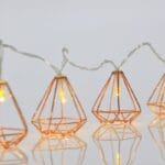 Χριστουγεννιάτικα 10 Led Μπαταρίας Σειρά Gold Μεταλλικά Διακ.WW