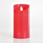 Κεράκια Διακοσμητικό Με Led Κόκκινα Μπαταρίας 7,5Χ15