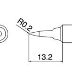 Μύτη Σταθμού HAKKO Shape B 0.2mm For FX-888D
