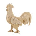 Ξύλινο 3D Παζλ Κόκορας JP255 15τμχ ROWOOD