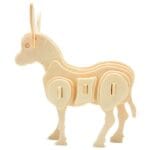 Ξύλινο 3D πάζλ γάιδαρος JP102, 21τμχ