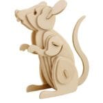 Ξύλινο 3D πάζλ ποντίκι JP253, 24τμχ