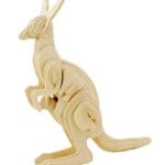 Ξύλινο 3D πάζλ καγκουρό JP224, 28τμχ