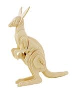 Ξύλινο 3D πάζλ καγκουρό JP224, 28τμχ