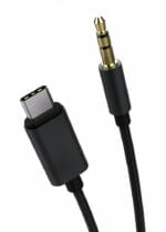 Καλώδιο USB Type-C σε jack 3.5mm ,1m, Black POWERTECH