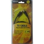 Καλώδιο ΤV/Video M*/F* 1.5μ Λευκό Aπλό Blister PL-252WG-0150