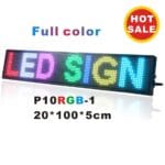 Ταμπέλα Κυλιόμενη με LED RGB Διαστάσεων 20x100x5 cm P10RGB-1