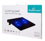 Βάση Laptop Με 2 FAN 120mm POWERTECH PT-739 LED μαύρο