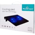 Βάση Laptop Με 2 FAN 120mm POWERTECH PT-739 LED μαύρο