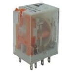 Ρελέ Τετράγωνη Βάση Α.12VDC/2 Επαφών