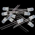 Led Υψηλής Φωτεινότητος Kόκκινο Θαμπά Ευρυγώνια 5mm