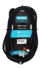 Καλώδιο 2RCA Αρσενικό σε 3.5 Stereo Απλό Blister 1.5μ