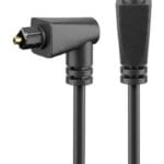 Οπτική Ίνα Toshlink 2μ Τετράγωνη POWERTECH CAB-O011 male σε 90° male 4mm PMMA