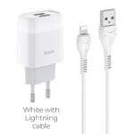 Τροφοδοτικό USB 2 Port 2x5V/2.4A HOCO C73A Glorious Με Καλώδιο Micro USB