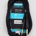 Καλώδιο 2x6.3St M* / 3.5mm St M* Επίχρυσα 1.5M TPC-019