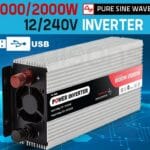 Inverter 12/220V 1000W Καθαρού Ημιτόνου Φορτιστής HIP-1000-12
