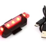 Οπίσθιος φωτισμός ποδηλάτου επαναφορτιζόμενος μαύρο ZD41A