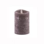 Κεράκια Διακοσμητικό Με Led Κορμός Ξυλάνθρακα Φ9x13cm