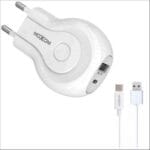 Τροφοδοτικό USB 2 Port 2x5V(type C) / 2.4A MOXOM Με καλώδιο Lightning για Iphone