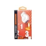 Τροφοδοτικό USB 2 Port 2x5V(type C) / 2.4A MOXOM Με καλώδιο Lightning για Iphone