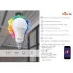 Ασύρματος Smart WI-FI Λάμπα LED 10W RGB E27 1050LM-RGB W2700K HOM-IO 64361