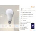 Ασύρματος Smart WI-FI Λάμπα LED 10W RGB E27 1050LM-RGB W2700K HOM-IO 64361