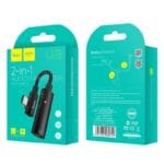 Adaptor Διπλός TYPE-C ΜΕ ΚΑΛΩΔΙΟ ΣΕ 3.5mm Stereo Θηλυκό Και TYPE-C