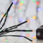 Χριστουγεννιάτια Λαμπάκια 180Led Multi Με Πρόγραμμα Πρασ. Καλωδ.