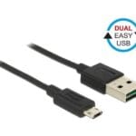 Καλώδιο USB AM*/Micro USB M* 3μ Easy Dual USB CAB-U063