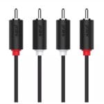 Καλώδιο 2RCA Αρσενικό σε Αρσενικό Aπλό Blister 5.0μ