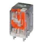 Ρελέ Τετράγωνη Βάση A.24VDC/2 Επαφών
