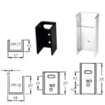 Ψύκτρα Π 35x17x13 mm με Τρύπες