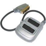 Box 1 Scart M* / 2 Scart F* Ασημί SC2030
